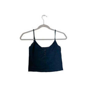 Brandy Melville Black Cropped Tank, Size XS/S